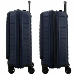 Online Jump Striper 4 Rollen Kabinentrolley 55 cm mit Dehnfalte dark blue