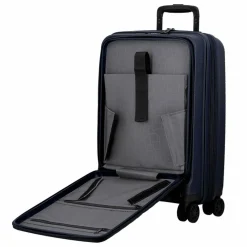 Online Jump Striper 4 Rollen Kabinentrolley 55 cm mit Dehnfalte dark blue