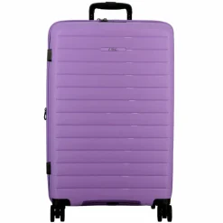 Jump 4-Rollen Koffer|Hartgepäck<Striper 4 Rollen Trolley 77 cm mit Dehnfalte lavender