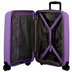 Jump 4-Rollen Koffer|Hartgepäck<Striper 4 Rollen Trolley 77 cm mit Dehnfalte lavender