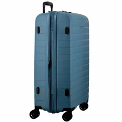 Jump 4-Rollen Koffer|Hartgepäck<Striper 4 Rollen Trolley 68 cm mit Dehnfalte blue