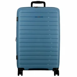 Jump 4-Rollen Koffer|Hartgepäck<Striper 4 Rollen Trolley 77 cm mit Dehnfalte blue