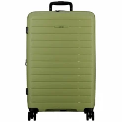 Jump 4-Rollen Koffer|Hartgepäck<Striper 4 Rollen Trolley 68 cm mit Dehnfalte light green