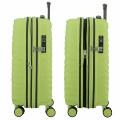 Jump Hartgepäck Kabinengepäck|4-Rollen Kabinentrolleys<Xwave 4 Rollen Kabinentrolley 55 cm mit Dehnfalte lime