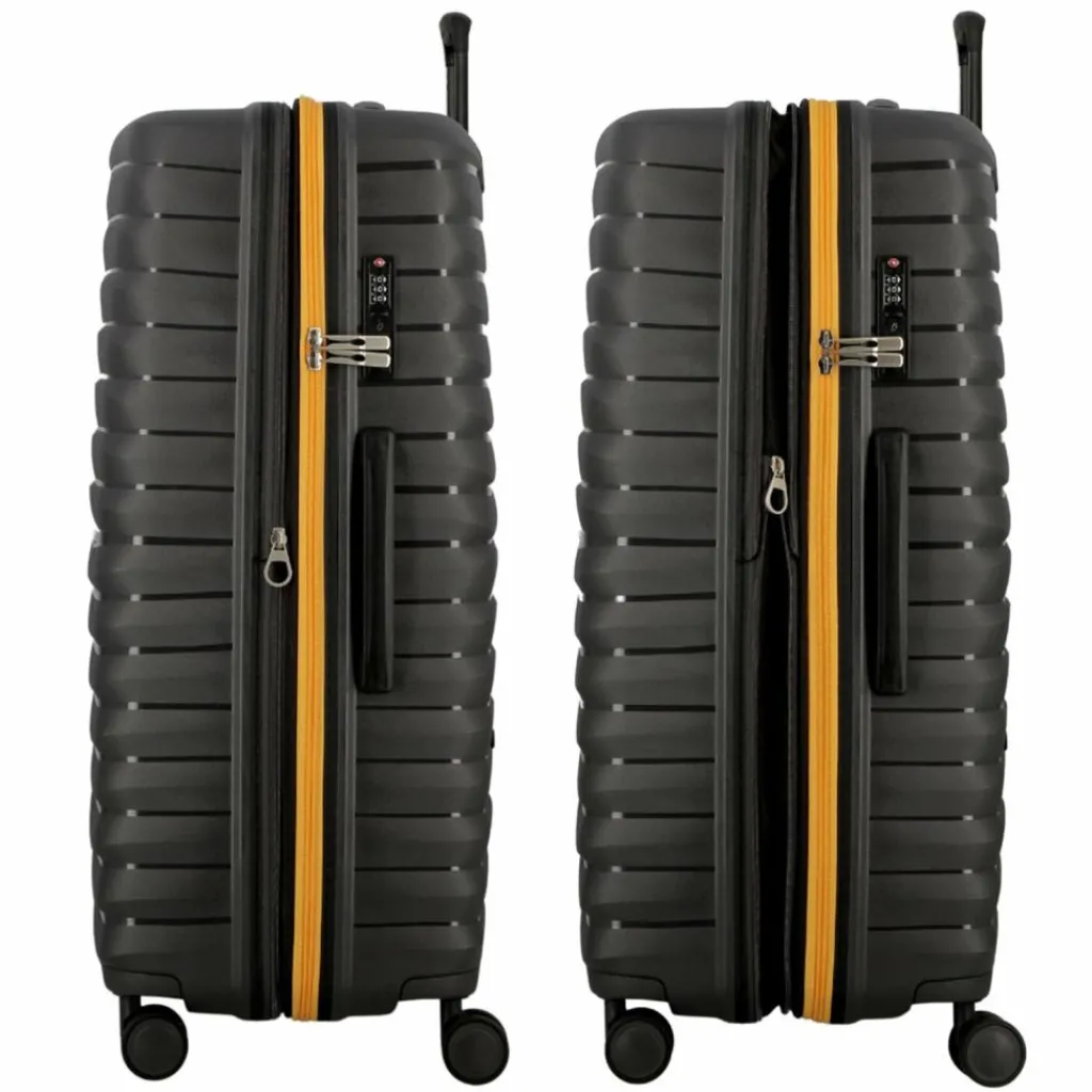 Jump Hartgepäck|4-Rollen Koffer<Xwave 4 Rollen Trolley 76 cm mit Dehnfalte anthracite