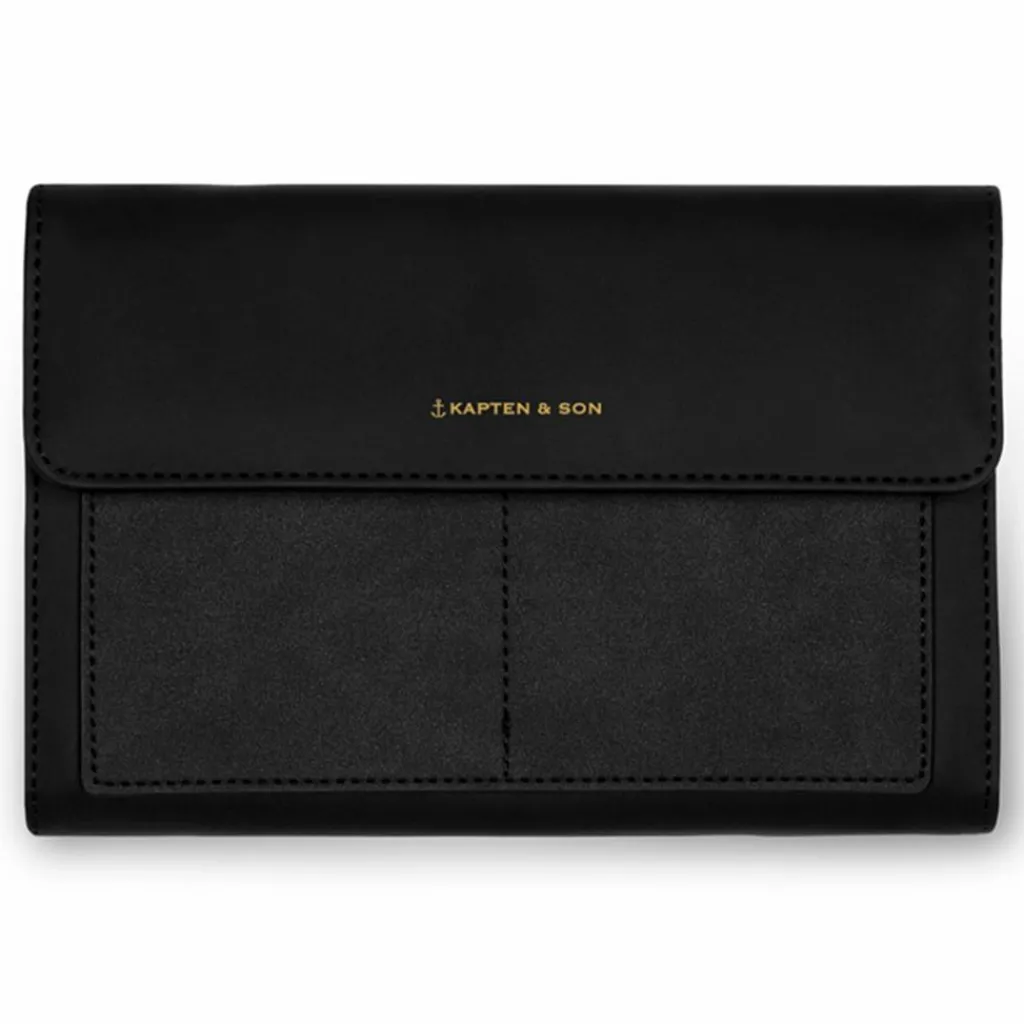 Kapten & Son Damengeldbörsen Querformat<Versailles Geldbörse 18 cm all black