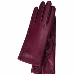Outlet Kessler Oda Cashmere Handschuhe Leder bordeaux