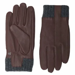 Kessler Herrenhandschuhe<Otis Handschuhe Leder dark brown