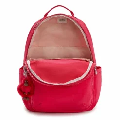 Discount Kipling Back To School Seoul Rucksack 44 cm Laptopfach true pink