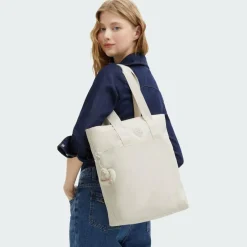 Kipling Henkeltaschen|Schultertaschen<Basic Hanifa Schultertasche 39 cm Laptopfach hideaway beige