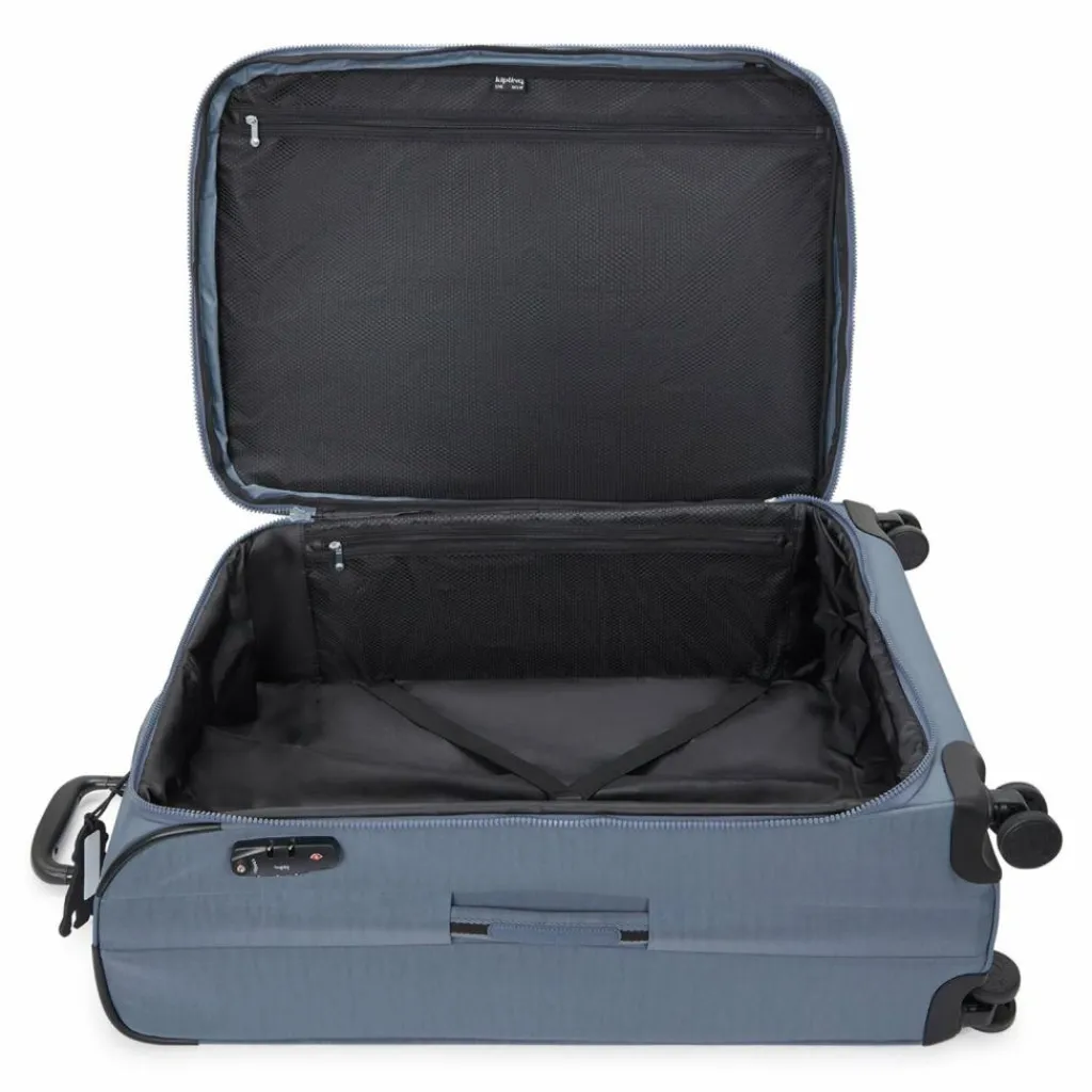 Outlet Kipling Basic New Youri Spin 4 Rollen Trolley L 76 cm mit Dehnfalte blue stone