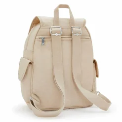 Clearance Kipling Basic Plus City Pack City Rucksack 33.5 cm sparkled beige