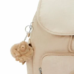Clearance Kipling Basic Plus City Pack City Rucksack 33.5 cm sparkled beige