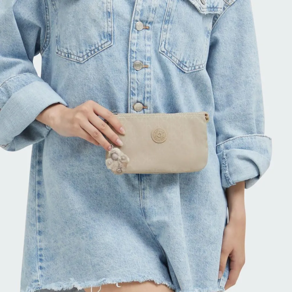 Outlet Kipling Basic Plus Creativity Geldbörse 18.5 cm sign beige emb