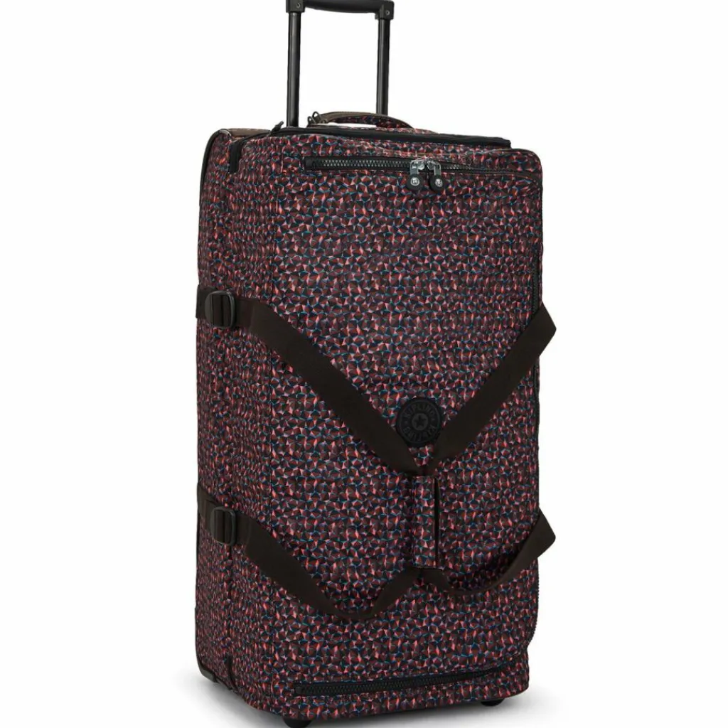 Discount Kipling Basic Prt Teagan 2 Rollen Reisetasche L 77 cm happy squares