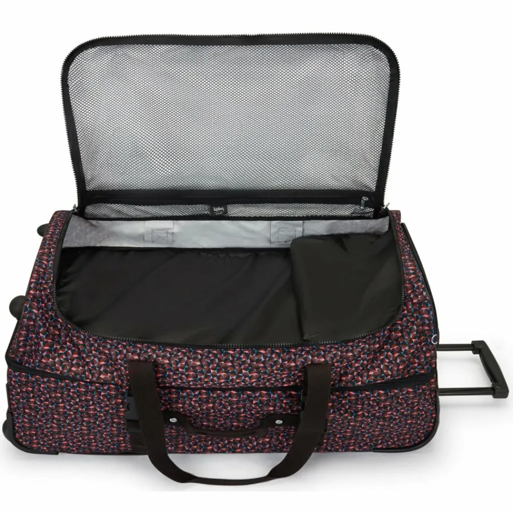 Discount Kipling Basic Prt Teagan 2 Rollen Reisetasche L 77 cm happy squares