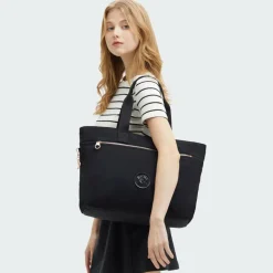 Kipling Shopper|Schultertaschen<Charm Plus Colissa Shopper Tasche 48 cm Laptopfach blck rose spice