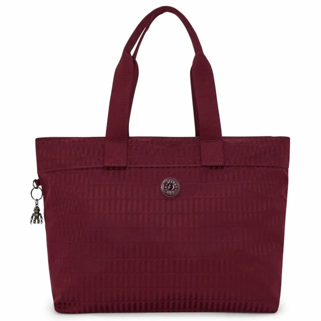 Hot Kipling Elevated Jacquard Colissa Up Shopper Tasche 50 cm Laptopfach maroon tile jq