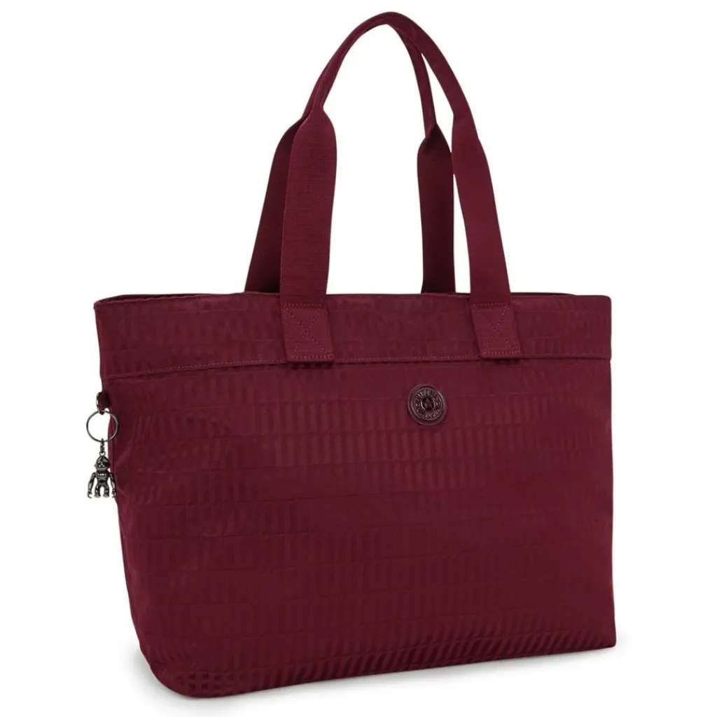 Hot Kipling Elevated Jacquard Colissa Up Shopper Tasche 50 cm Laptopfach maroon tile jq