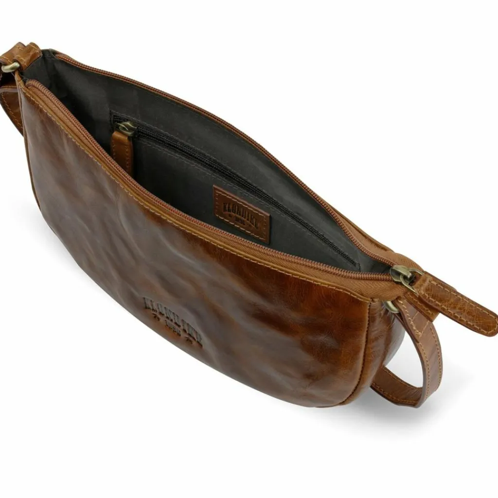 Clearance Klondike 1896 Mountain Schultertasche Leder 29 cm cognac