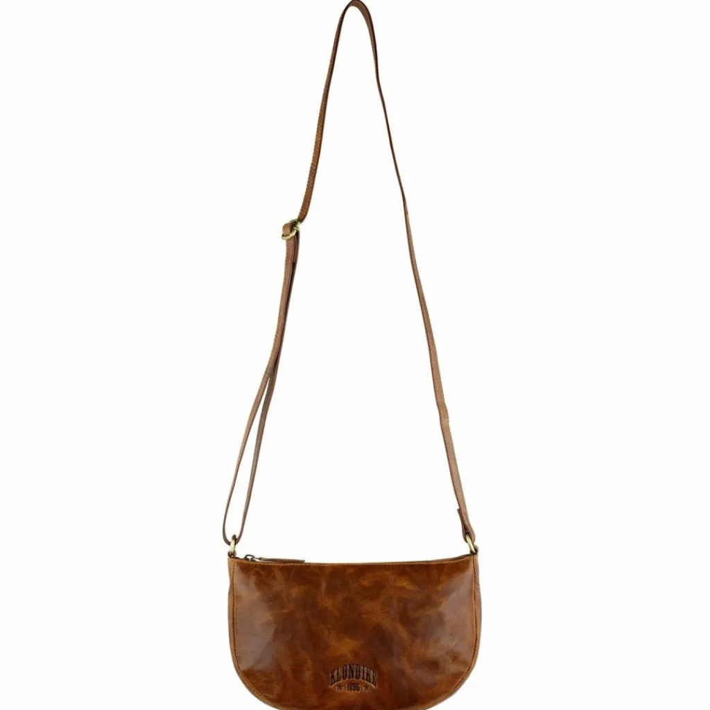 Clearance Klondike 1896 Mountain Schultertasche Leder 29 cm cognac