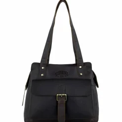 Hot Klondike 1896 Rush Zoe Schultertasche Leder 26 cm dunkelbraun