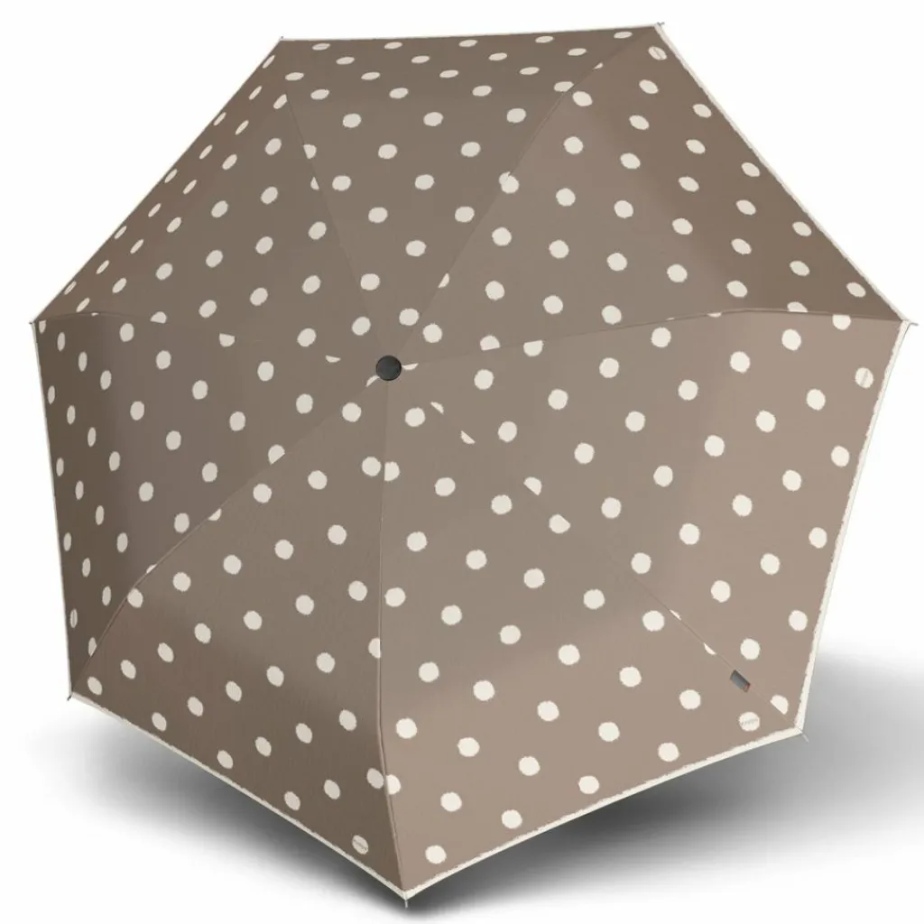 Knirps Taschenschirme|Reiseschirme<T.020 Taschenschirm 19,5 cm dot art taupe