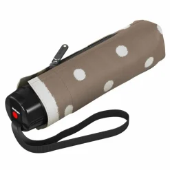 Knirps Taschenschirme|Reiseschirme<T.020 Taschenschirm 19,5 cm dot art taupe