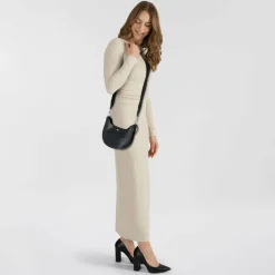 Lacoste Schultertaschen<Chantaco Classics Schultertasche S Leder 23 cm noir