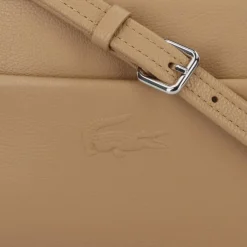 Lacoste Umhängetaschen<City Court Umhängetasche Leder 21.5 cm warm beige