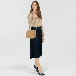 Lacoste City Court Umhängetasche Leder 22 cm