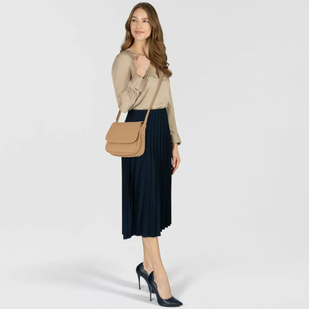 Lacoste City Court Umhängetasche Leder 22 cm