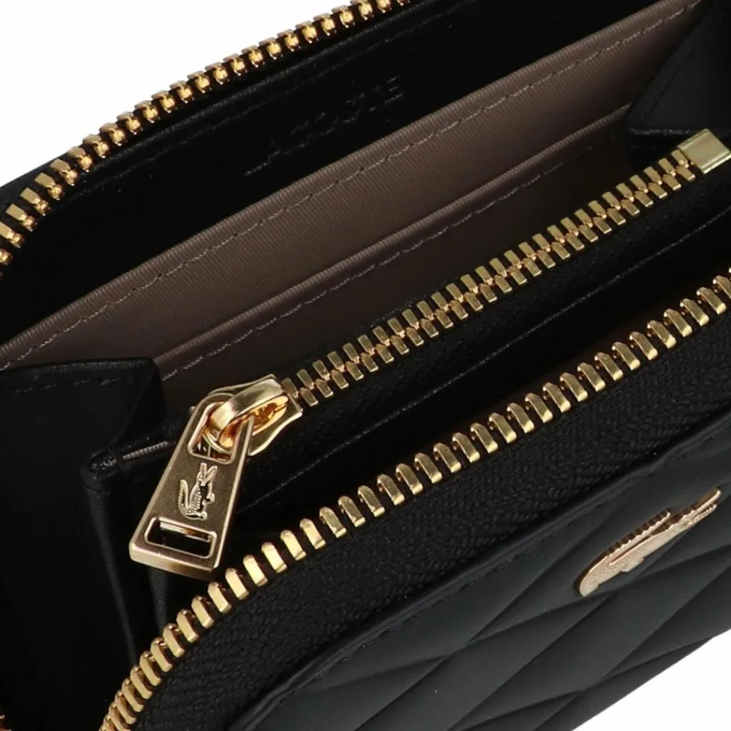 Damen Lacoste Core Essentials Crocodelle Geldbörse Leder 10.5 cm