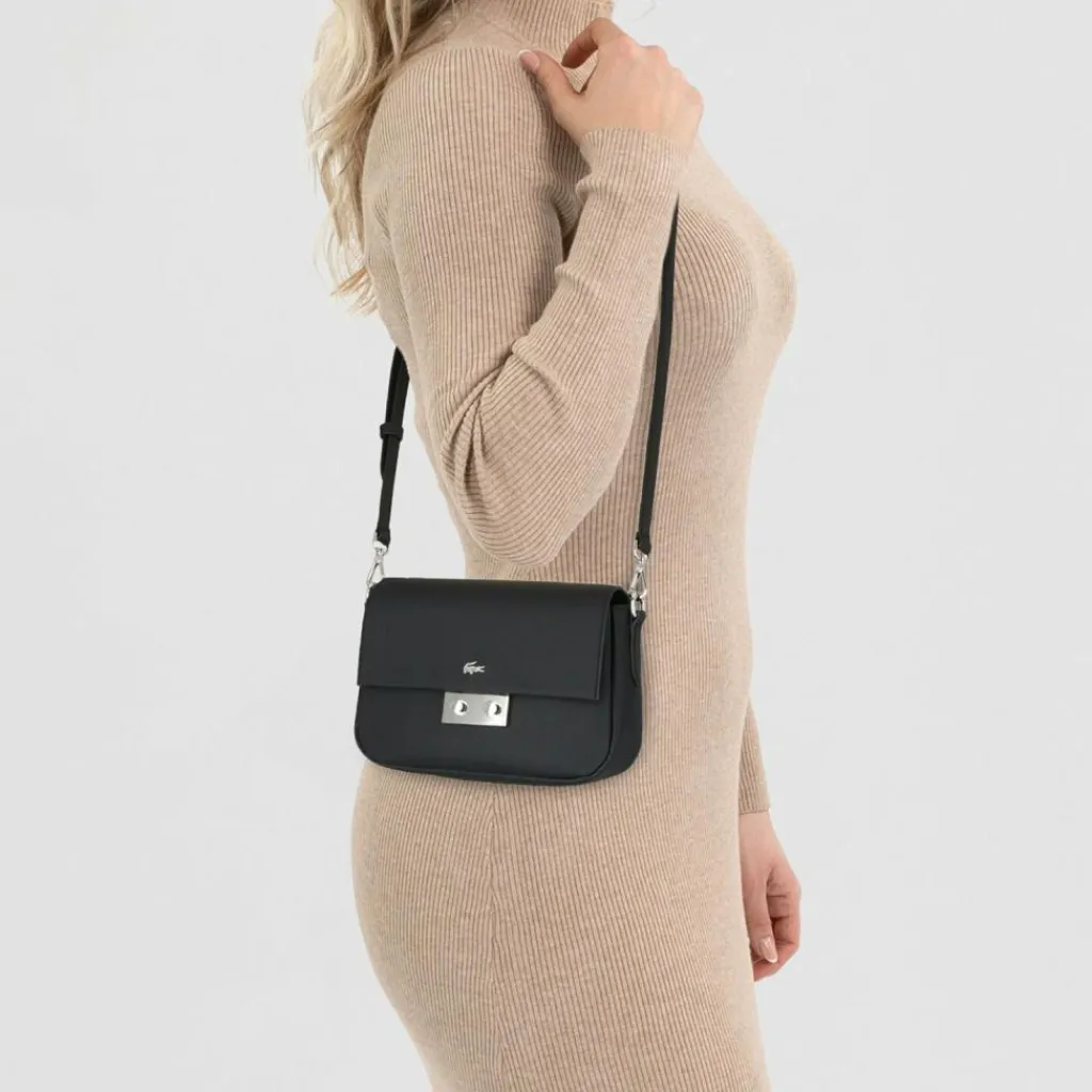 Hot Lacoste Core Essentials Daily City Umhängetasche 21.5 cm noir