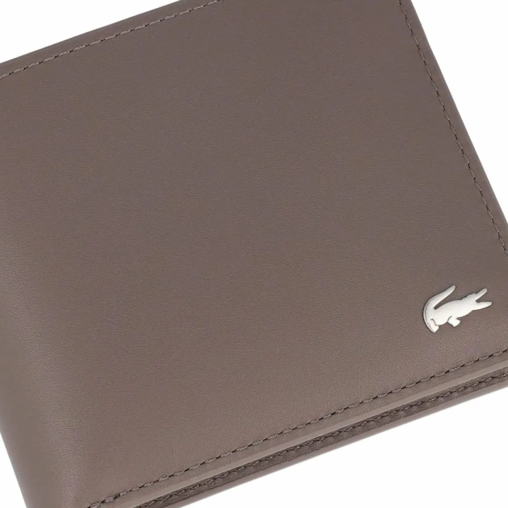 Outlet Lacoste Core Essentials FG Geldbörse Leder 11 cm morel