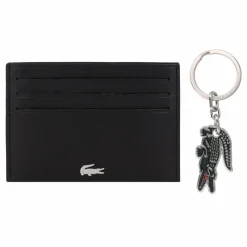 Online Lacoste Core Essentials FG Kreditkartenetui Leder 10 cm Geschenkbox noir kr croc sinople