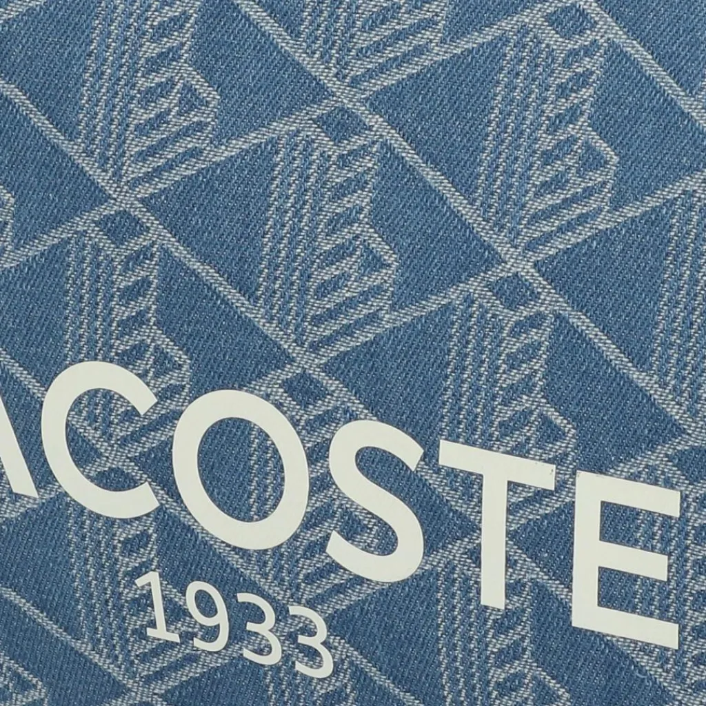 New Lacoste Heritage Jacquard Shopper Tasche 40 cm mono jacquard denim