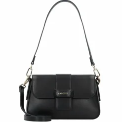 Clearance Lacoste LG Casual Schultertasche S Leder 23 cm noir