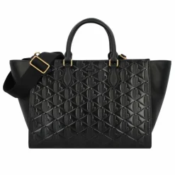 Discount Lacoste Maheki Shopper Tasche Leder 43 cm noir