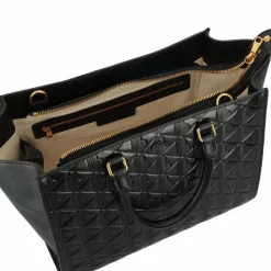 Discount Lacoste Maheki Shopper Tasche Leder 43 cm noir