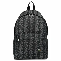 Lacoste Monogram Neocroc Daypack 43 cm Laptopfach mono jacquard denim noir