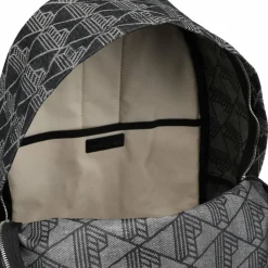 Lacoste Monogram Neocroc Daypack 43 cm Laptopfach mono jacquard denim noir