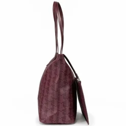Lacoste Monogram Zely Shopper Tasche 37 cm mono winetasting damson