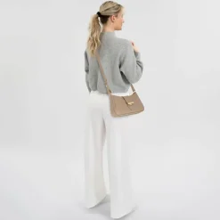 Lancaster Henkeltaschen|Schultertaschen<Gelato Ily Schultertasche Leder 29 cm taupe