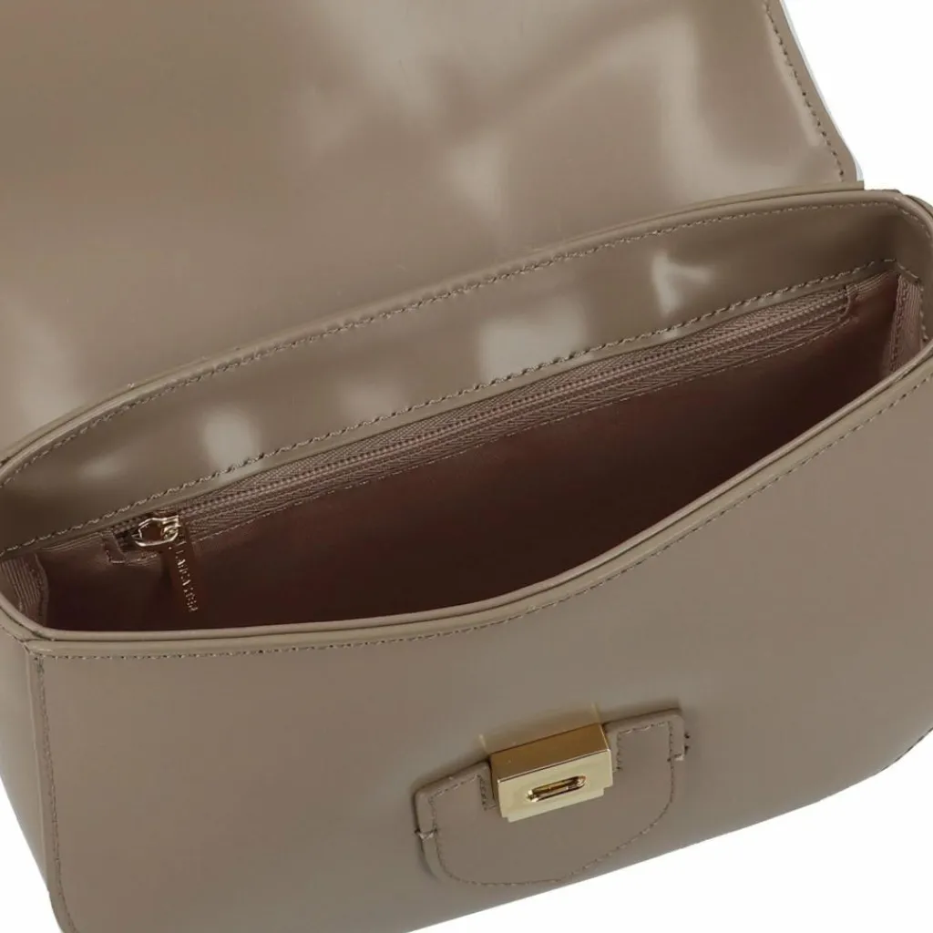 New Lancaster Gelato Ily Umhängetasche Leder 22 cm taupe