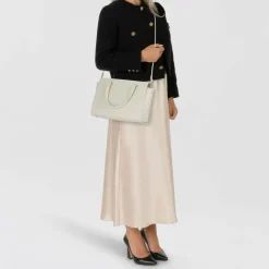 Lancaster Henkeltaschen<Sierra Handtasche Leder 28.5 cm ivoire