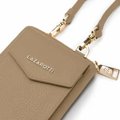 Outlet Lazarotti Bologna Leather Handytasche Leder 11 cm sand