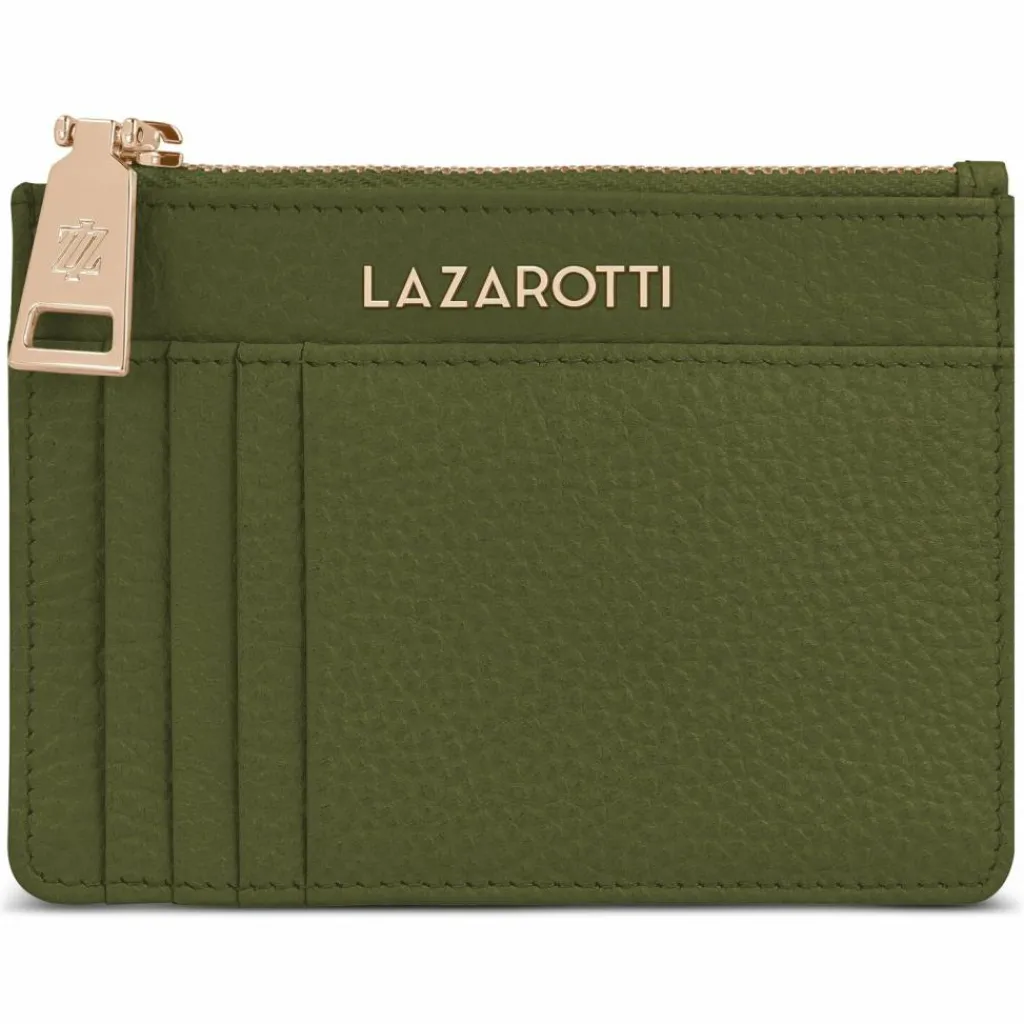 Best Lazarotti Bologna Leather Schlüsseletui Leder 11,5 cm mit Air Tag Fach olive