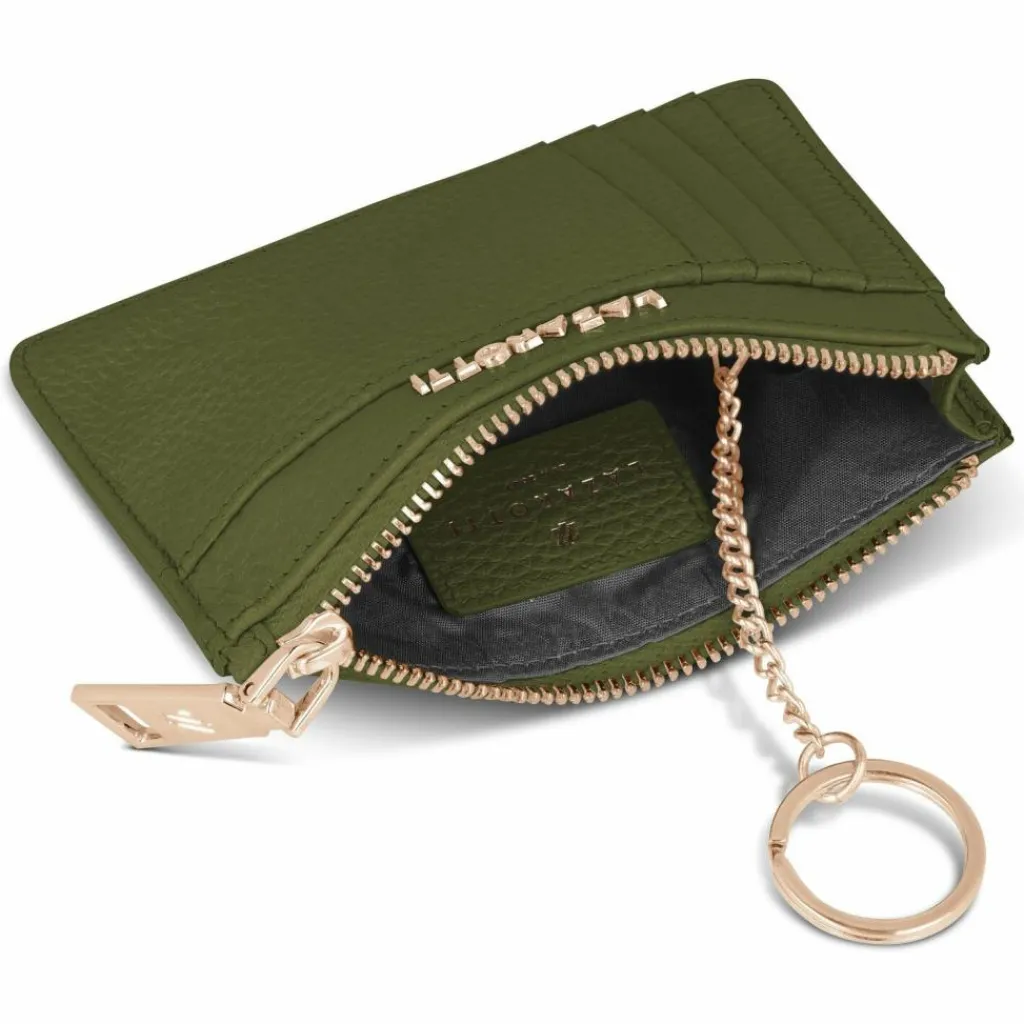 Best Lazarotti Bologna Leather Schlüsseletui Leder 11,5 cm mit Air Tag Fach olive