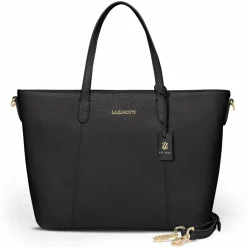 Hot Lazarotti Bologna Leather Shopper Tasche Leder 31 cm black